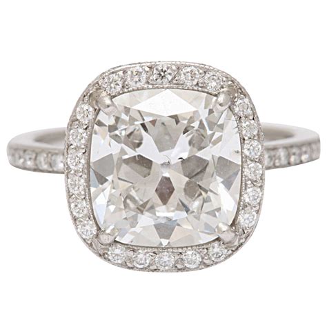 cartier cushion cut engagement rings